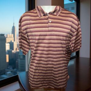 Vardon Bronze Copper Short Sleeve Golf Polo Shirt Size XL #81